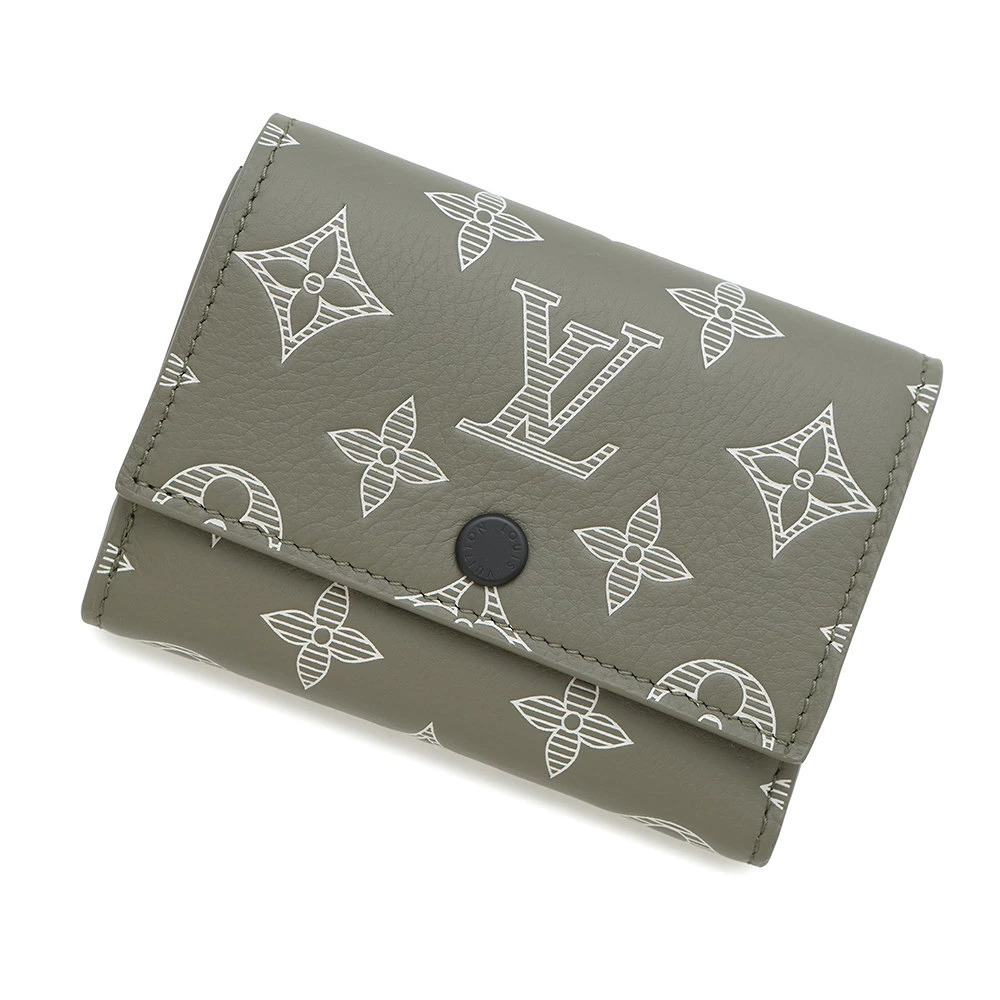 Louis Vuitton Monogram Shadow Black Victor Wallet Tri fold